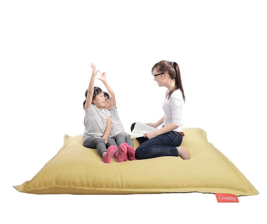 khaki bean bag